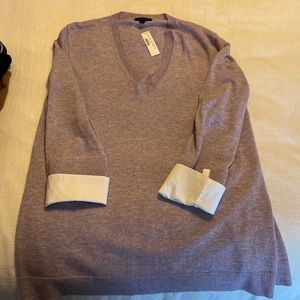 Jcrew v neck sweater. Size XL